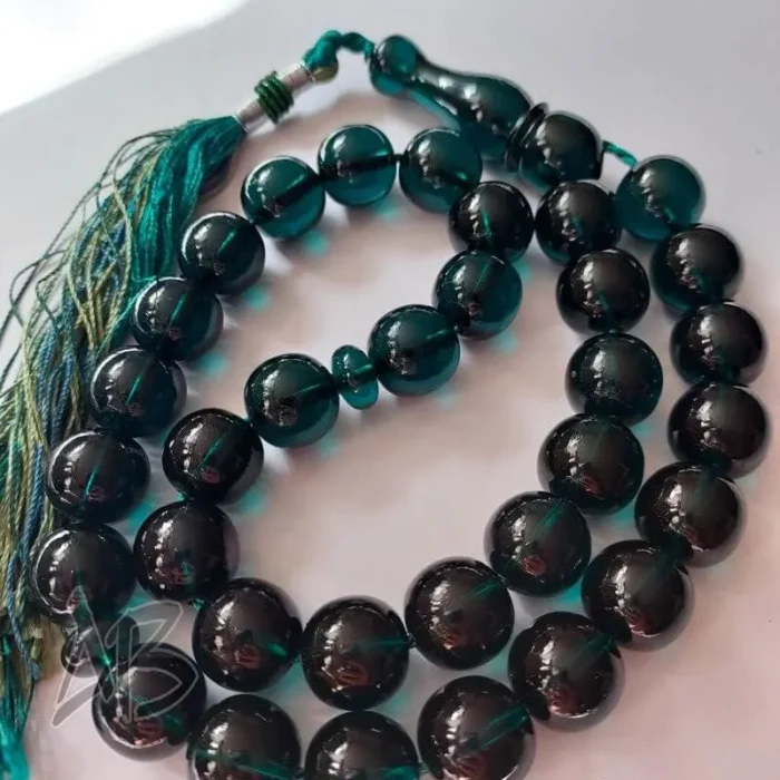 تسبیح سندلوس 33 دانه کد 958 بودار تراش گرد رنگ بسیار خاص و زیبا آقابزرگ - Image 8