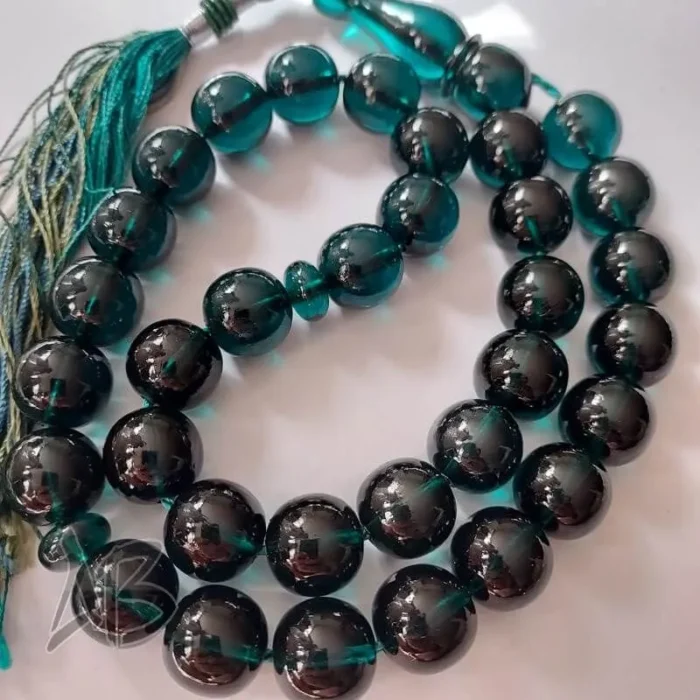 تسبیح سندلوس 33 دانه کد 958 بودار تراش گرد رنگ بسیار خاص و زیبا آقابزرگ - Image 3