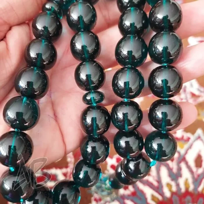 تسبیح سندلوس 33 دانه کد 958 بودار تراش گرد رنگ بسیار خاص و زیبا آقابزرگ - Image 6