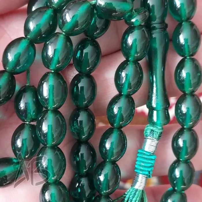 تسبیح سندلوس 47 دانه کد 959 بودار تراش بیضی خوشرنگ آقابزرگ - Image 4