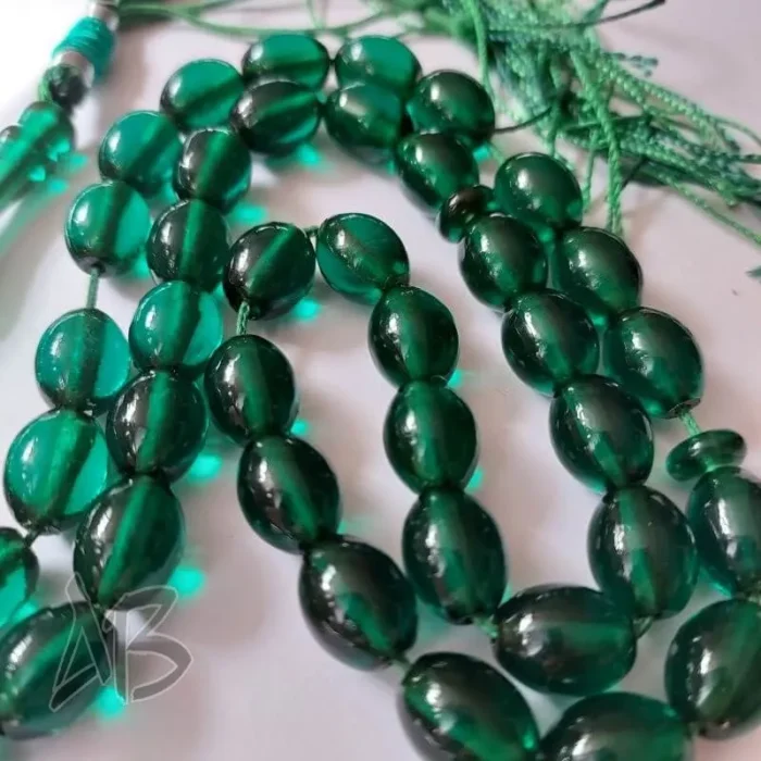 تسبیح سندلوس 47 دانه کد 959 بودار تراش بیضی خوشرنگ آقابزرگ - Image 6