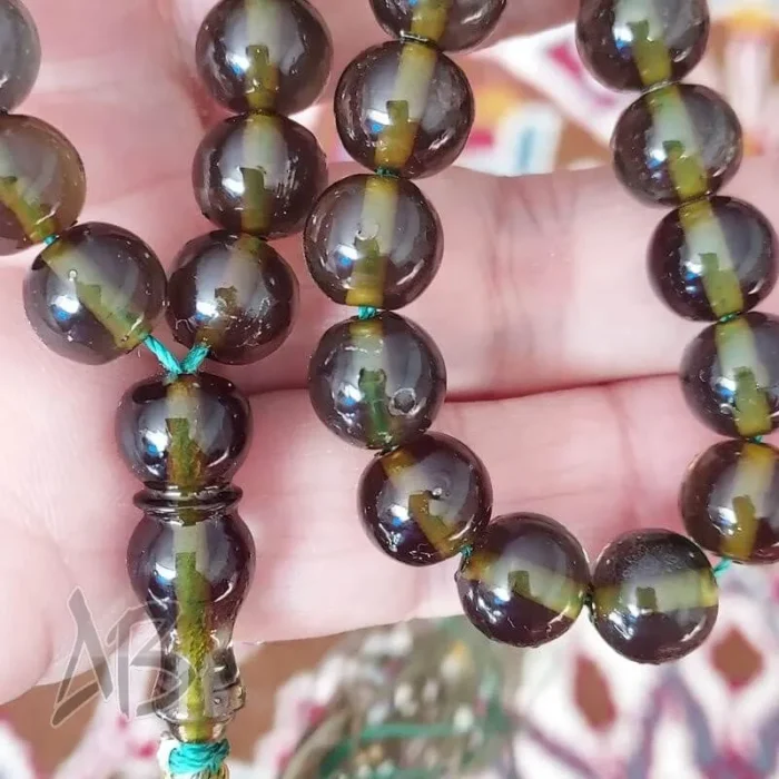 تسبیح سندلوس 45 دانه کد 960 بودار تراش گرد رنگ بسیار زیبا آقابزرگ - Image 5