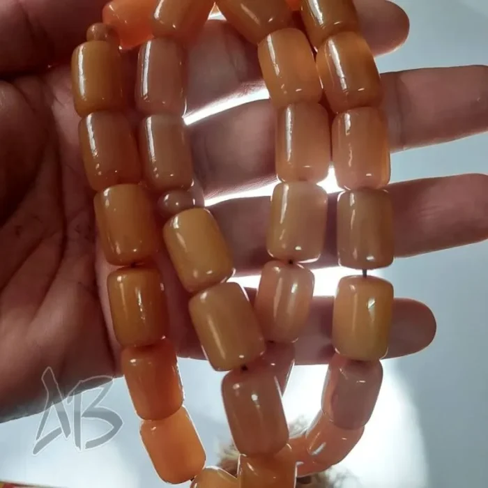 تسبیح سندلوس 33 دانه بودار کد 964 تراش کپسولی قیچی کشیده بسیار زیبا آقابزرگ - Image 5