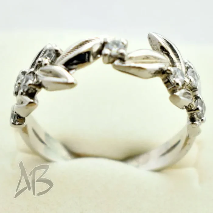 رینگ یا حلقه نقره بسیار زیبا و ظریف آقا بزرگ کد R110 - Image 3