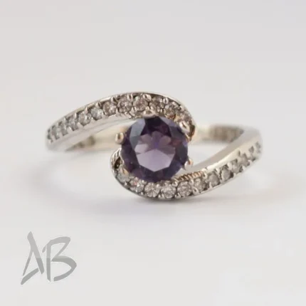 انگشتر نقره زنانه سولیتر کد 600