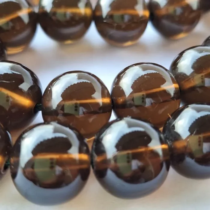 تسبیح سندلوس 33 دانه اصل کد 968 بودار تراش گرد بسیار خوش‌رنگ آقابزرگ - Image 4