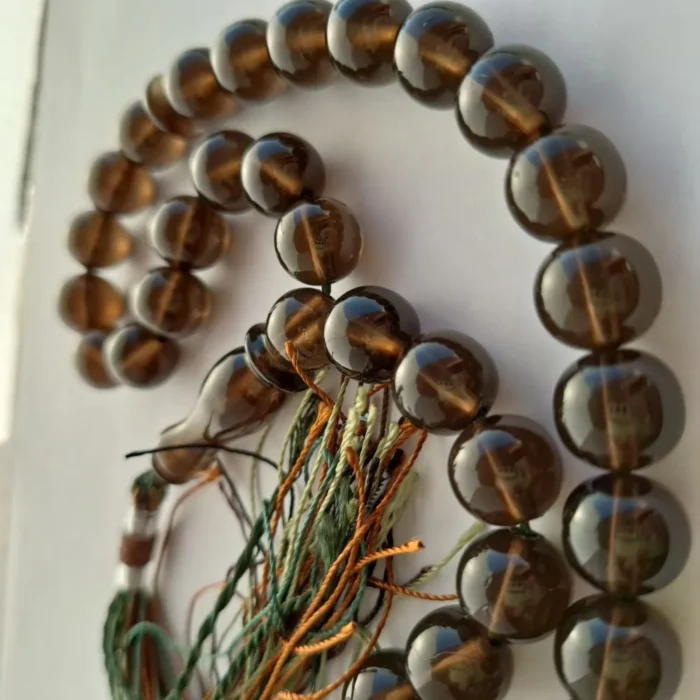 تسبیح سندلوس 33 دانه اصل کد 1002 بودار تراش گرد رنگ جذاب آقابزرگ - Image 4