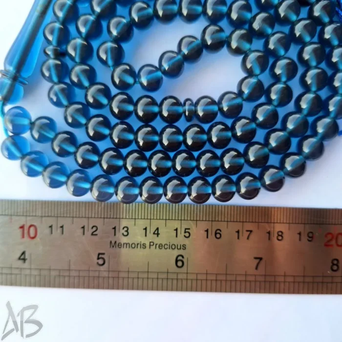 تسبیح سندلوس 98 دانه کد 1009 بودار تراش گرد خوش دست آقابزرگ - Image 5