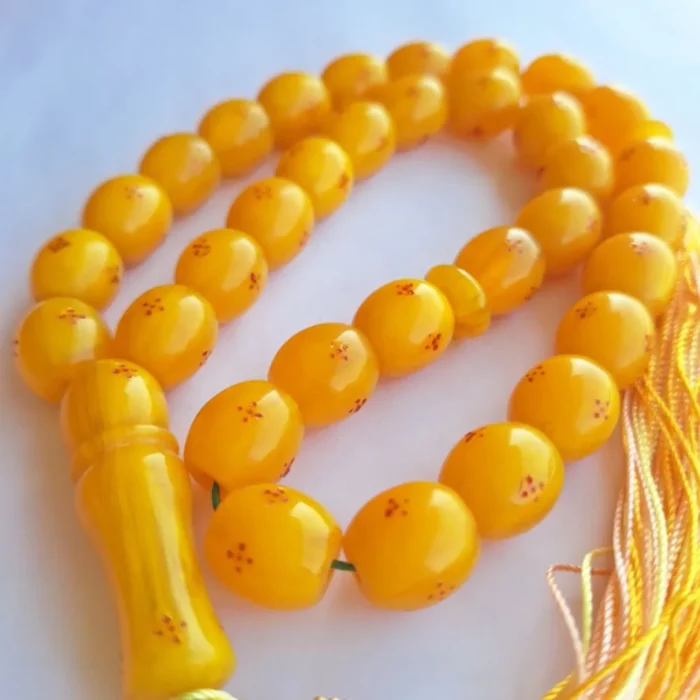 تسبیح سندلوس 33 دانه اصل کد 1010 بودار تراش بیضی قیچی آقابزرگ - Image 3