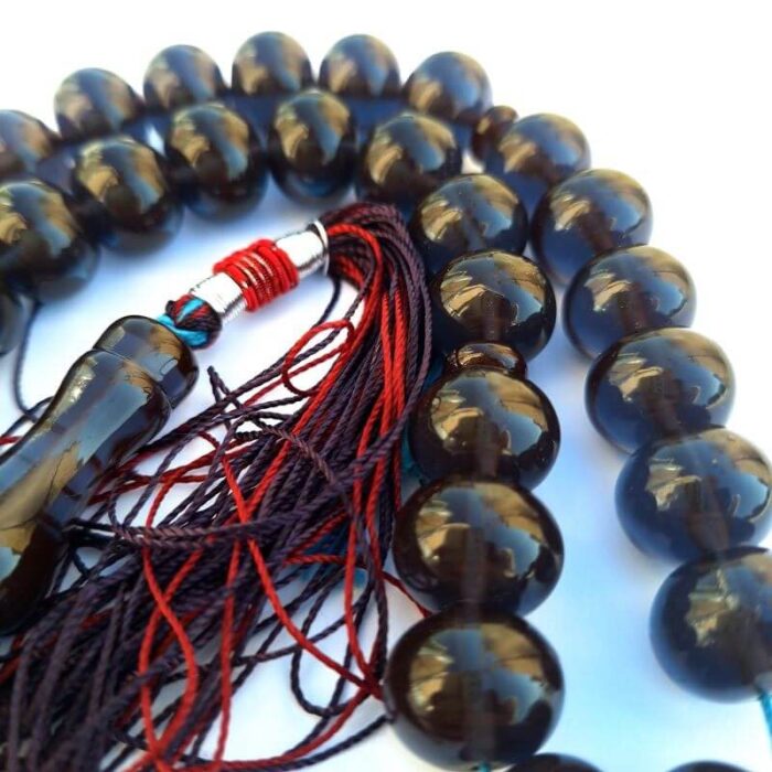 تسبیح سندلوس 33 دانه کد 972 بودار تراش چرتکه‌ای بسیار زیبا آقابزرگ - Image 5