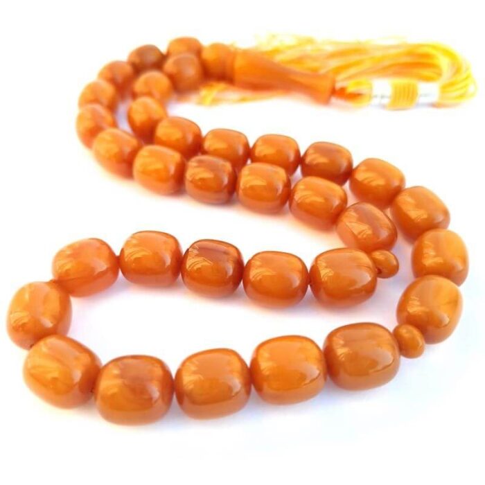 تسبیح سندلوس 33 دانه کد 976 بودار تراش استوانه‌ای لبه گرد خوشرنگ آقابزرگ - Image 3