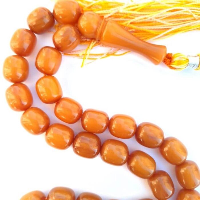 تسبیح سندلوس 33 دانه کد 976 بودار تراش استوانه‌ای لبه گرد خوشرنگ آقابزرگ - Image 5