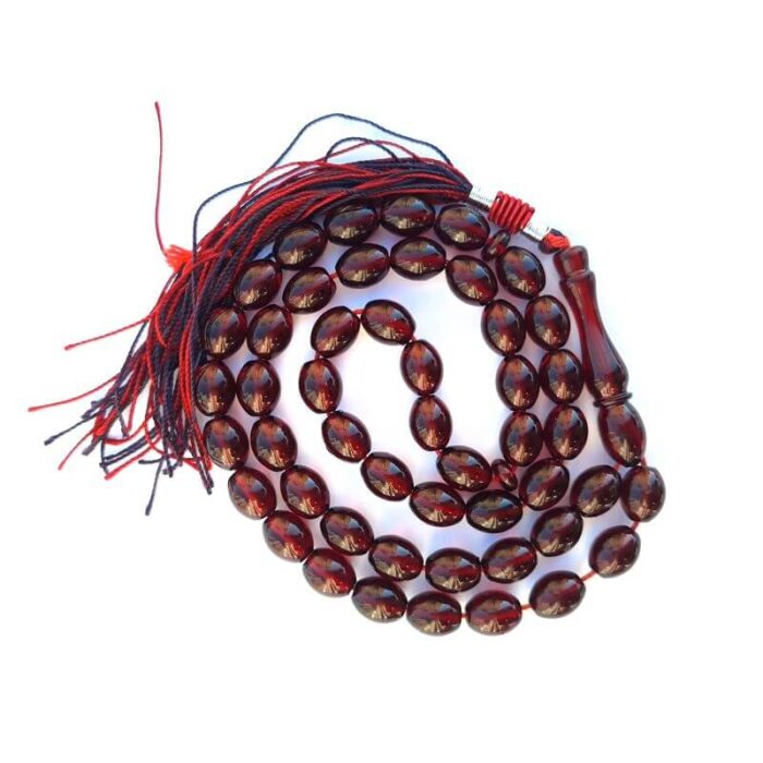 تسبیح سندلوس 49 دانه اصل بودار تراش تخم‌مرغی زیبا کد 979 آقابزرگ - Image 4