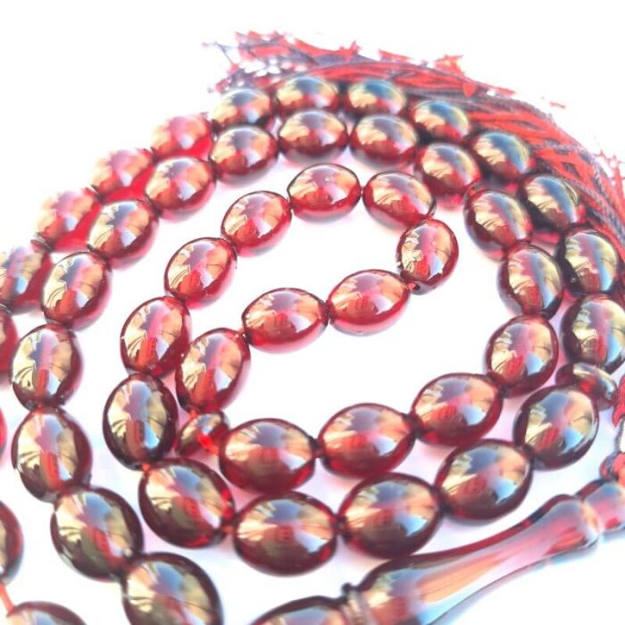 تسبیح سندلوس 49 دانه اصل بودار تراش تخم‌مرغی زیبا کد 979 آقابزرگ - Image 5