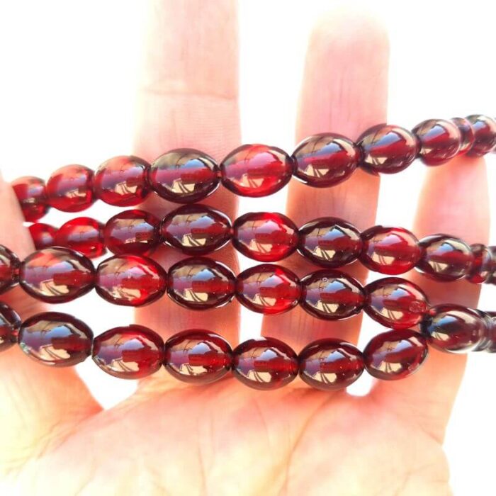 تسبیح سندلوس 49 دانه اصل بودار تراش تخم‌مرغی زیبا کد 979 آقابزرگ - Image 6