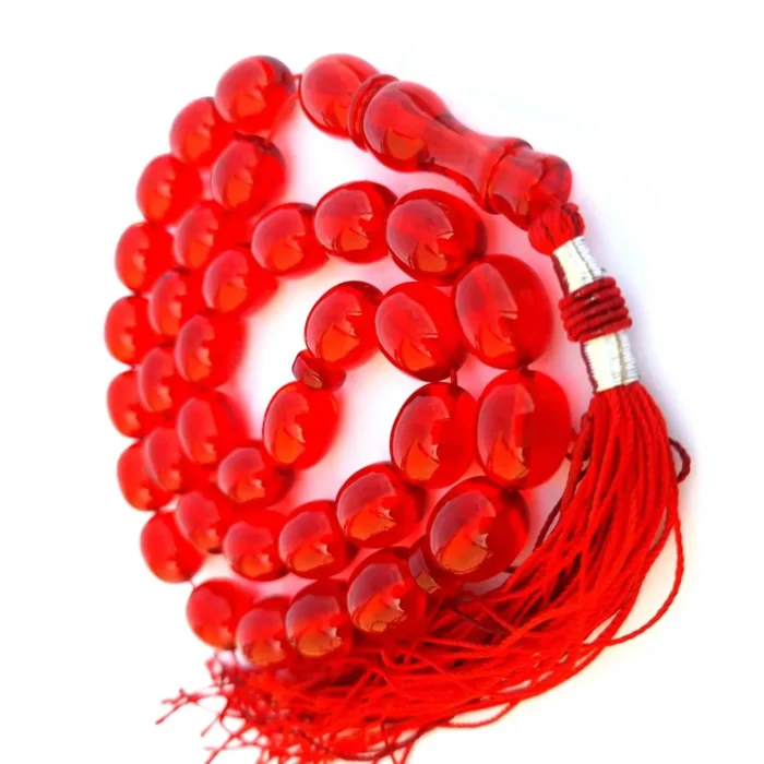 تسبیح سندلوس 35 دانه اصل کد 982 بودار تراش بیضی آقابزرگ - Image 4