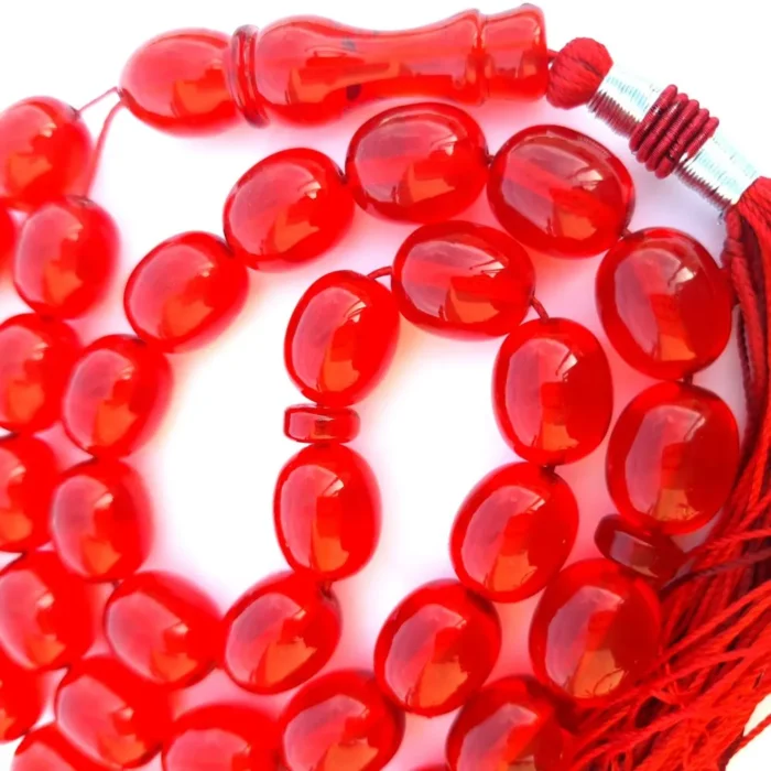 تسبیح سندلوس 35 دانه اصل کد 982 بودار تراش بیضی آقابزرگ - Image 5