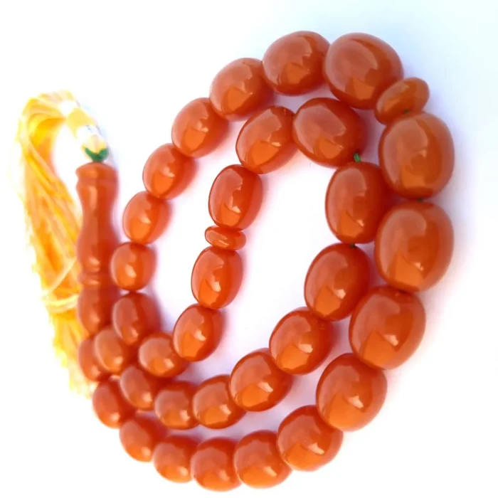 تسبیح سندلوس 33 دانه اصل کد 984 بودار تراش بیضی آقابزرگ - Image 3