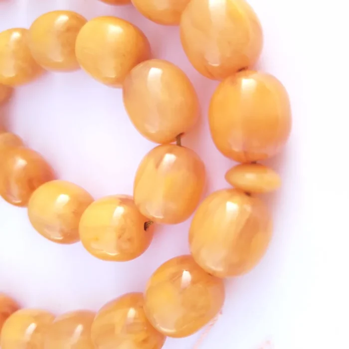 تسبیح سندلوس 33 دانه کد 986 بودار تراش استوانه‌ای لبه گرد خوشرنگ آقابزرگ - Image 3