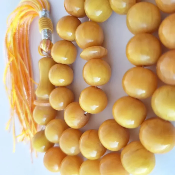 تسبیح سندلوس 33 دانه اصل کد 995 بودار تراش گرد آقابزرگ - Image 3