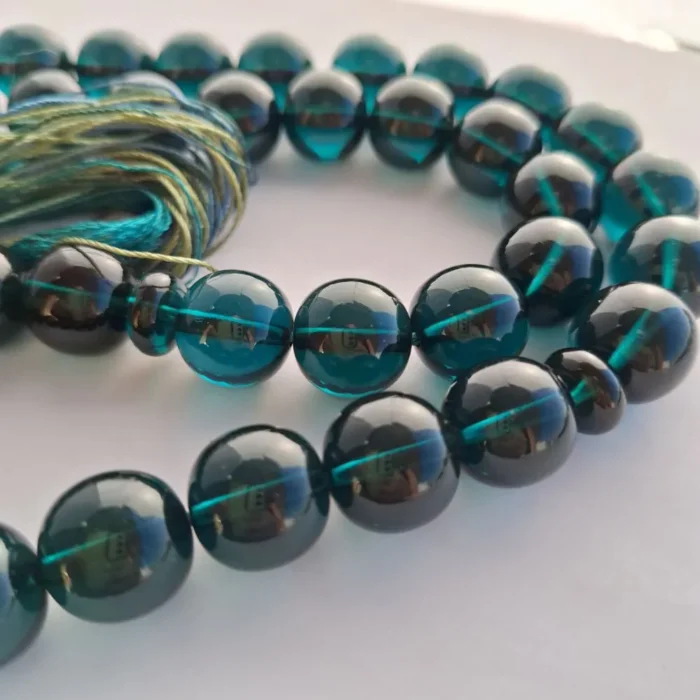 تسبیح سندلوس 33 دانه اصل کد 996 بودار تراش گرد بسیار شکیل آقابزرگ - Image 3