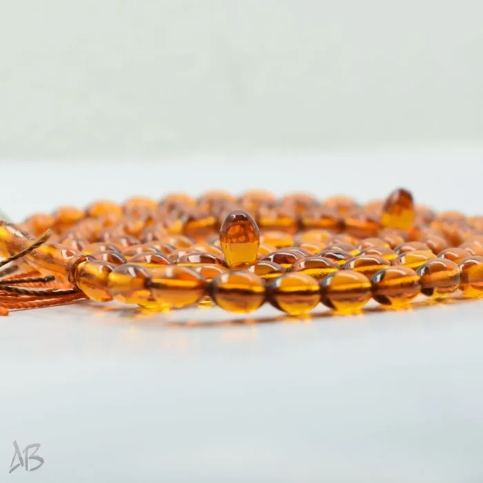 تسبیح سندلوس اصل معطر صد دانه بیضی کوچک سندانی کد 733 - Image 5