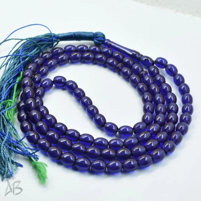 تسبیح سندلوس اصل بودار صد دانه تراش شامقصودی دو پوست کد 703 - Image 6