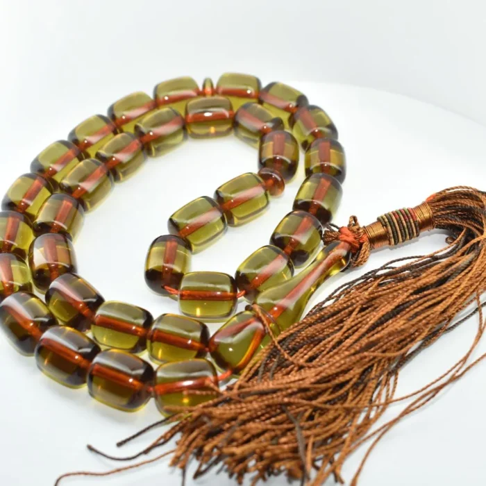 تسبیح سندلوس 33 دانه اصل کد 1019 بودار تراش استوانه‌ای شیک و زیبا شمش ویتنامی کمیاب اصل آقابزرگ - Image 6