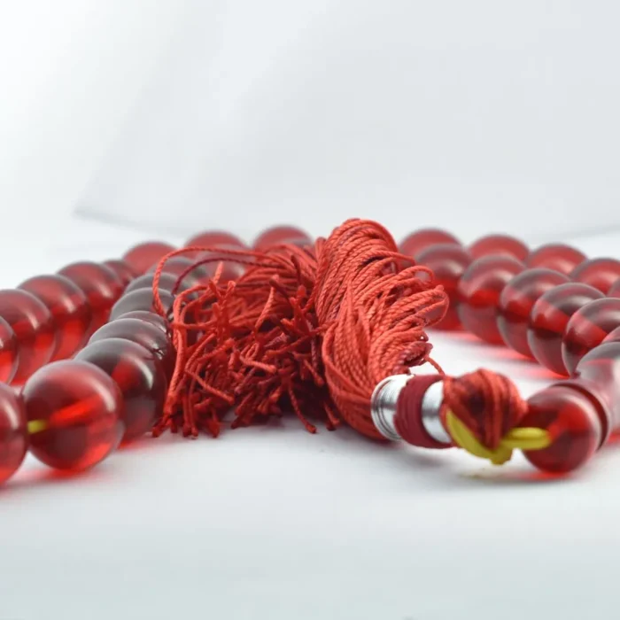 تسبیح کهربای 33 دانه خیلی خوشرنگ و زیبا کد 1021 آقابزرگ - Image 4