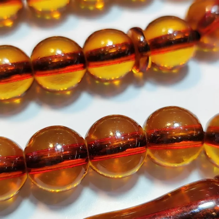 تسبیح سندلوس 33 دانه اصل نفیس کد 1026 بودار تراش گرد بسیار خاص و جذاب آقابزرگ - Image 6