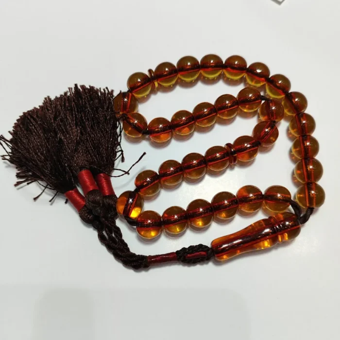 تسبیح سندلوس 33 دانه اصل نفیس کد 1026 بودار تراش گرد بسیار خاص و جذاب آقابزرگ - Image 5