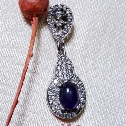 گردنبند نقره نگین آماتیست آمتیست