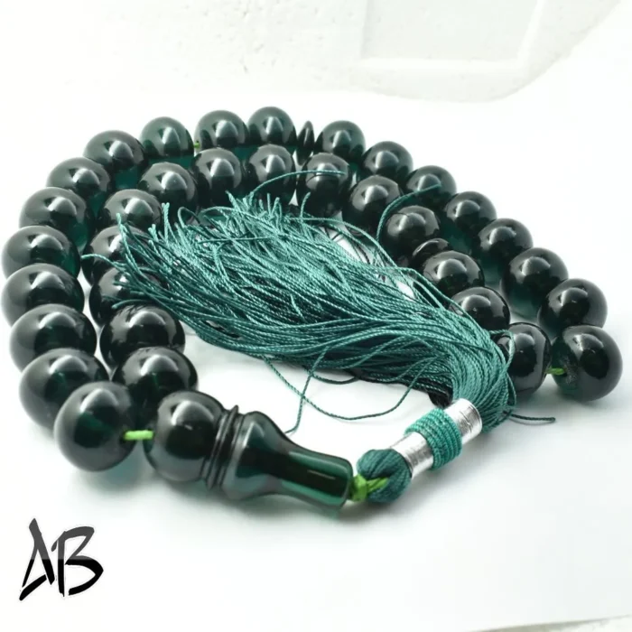 تسبیح سندلوس 33 دانه کد 1033 بودار تراش چرتکه‌ای سنگین آقابزرگ - Image 3