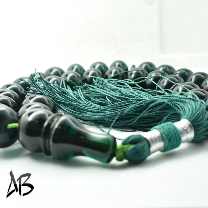 تسبیح سندلوس 33 دانه کد 1033 بودار تراش چرتکه‌ای سنگین آقابزرگ - Image 8