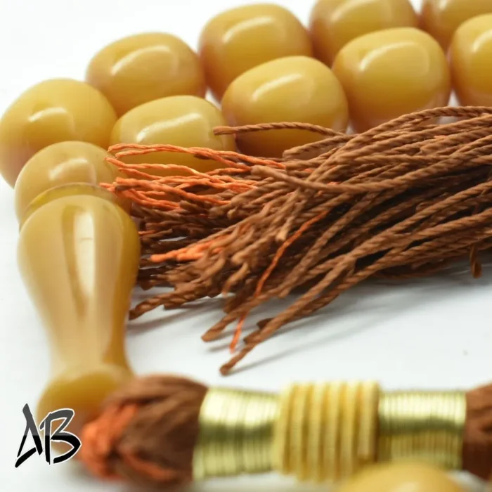 تسبیح سندلوس 33 دانه کد 1036 بودار تراش استوانه‌ای لبه گرد خوشرنگ آقابزرگ - Image 3