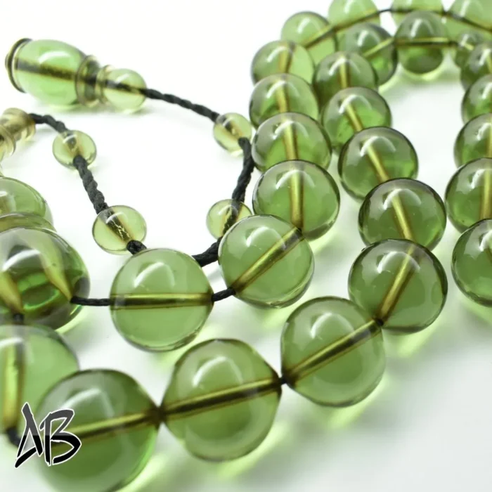 تسبیح سندلوس اصل کلکسیونی 33 دانه استانبولی قپاندار تراش کردستان کد 1039 - Image 7