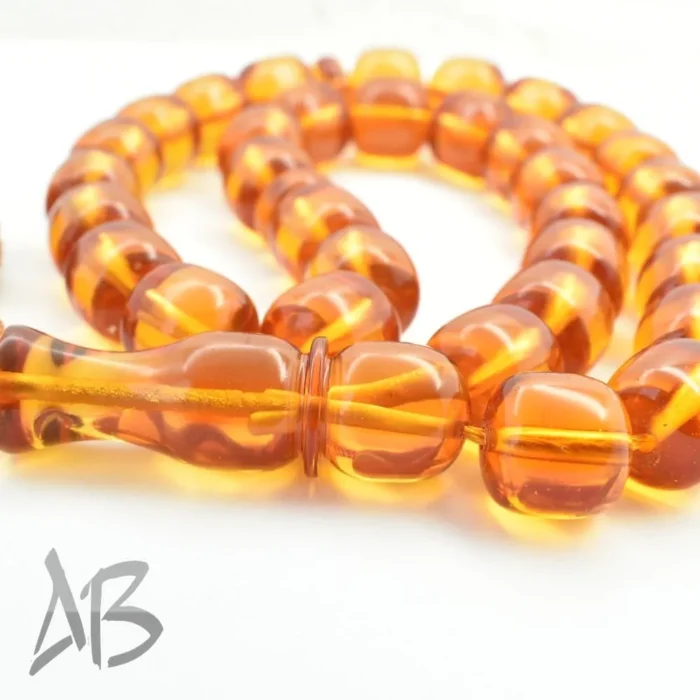 تسبیح سندلوس 33 دانه کد 1052 بودار استوانه‌ای لبه گرد بسیار خوش تراش آقابزرگ - Image 4