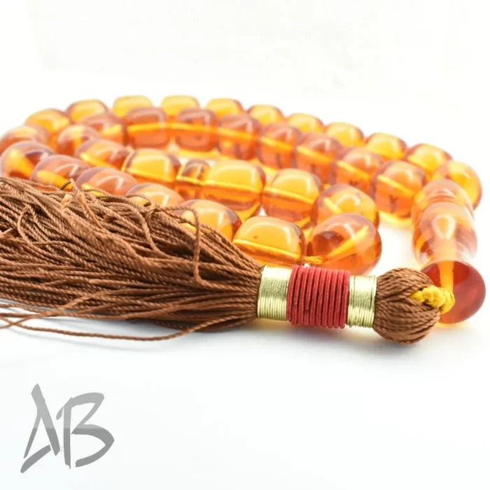 تسبیح سندلوس 33 دانه کد 1052 بودار استوانه‌ای لبه گرد بسیار خوش تراش آقابزرگ - Image 6