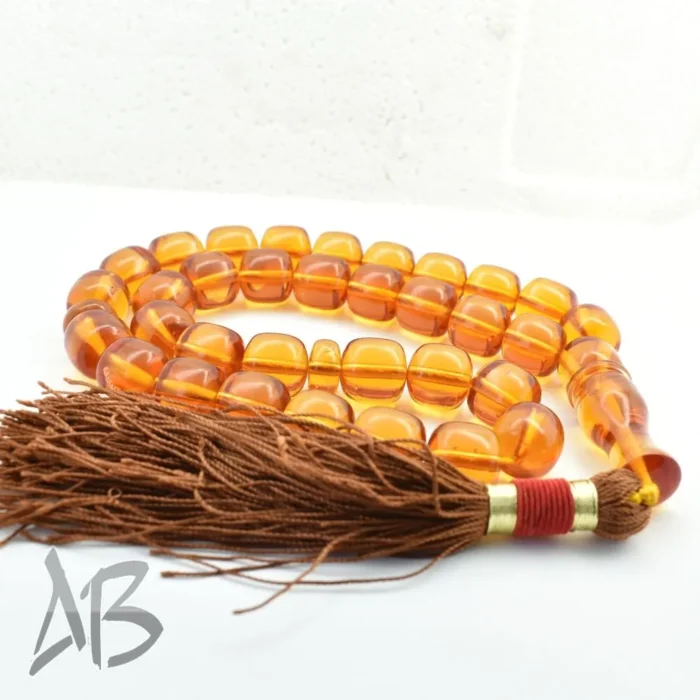 تسبیح سندلوس 33 دانه کد 1052 بودار استوانه‌ای لبه گرد بسیار خوش تراش آقابزرگ - Image 7