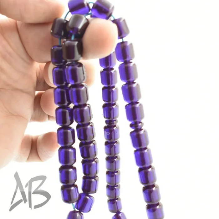 تسبیح سندلوس 49 دانه اصل کد 1057 بودار استوانه‌ای دوپوست آقابزرگ - Image 6