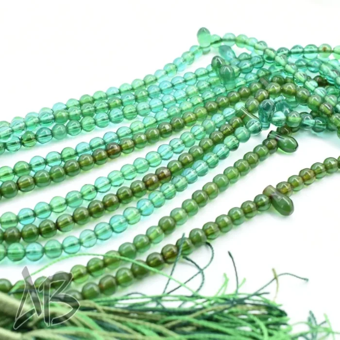 تسبیح سندلوس 100 دانه (101 دانه) کد 1060 بودار گرد ریز سندانی سبز پررنگ - Image 7