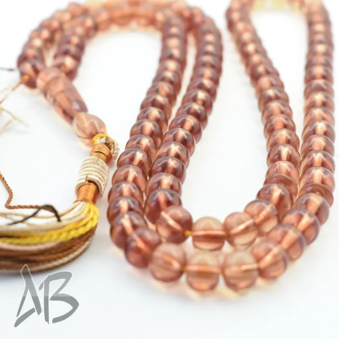 تسبیح سندلوس 100 دانه (101 دانه) کد 1062 بودار شلغمی ریز خوشرنگ آقابزرگ - Image 4