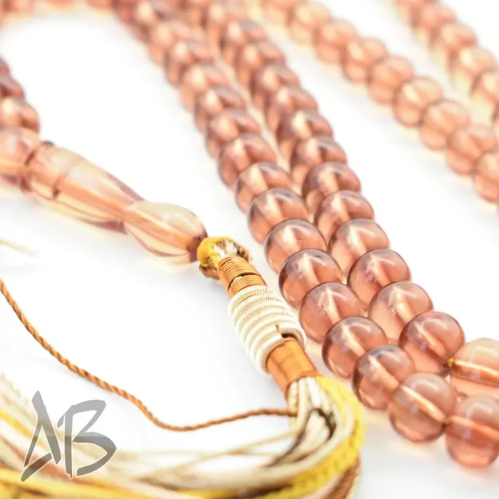 تسبیح سندلوس 100 دانه (101 دانه) کد 1062 بودار شلغمی ریز خوشرنگ آقابزرگ - Image 5