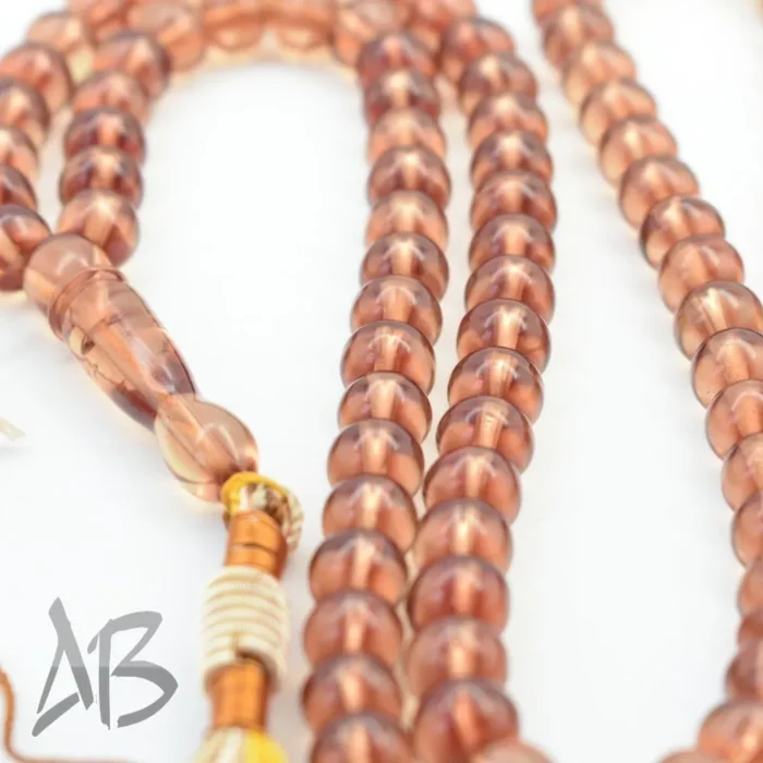 تسبیح سندلوس 100 دانه (101 دانه) کد 1062 بودار شلغمی ریز خوشرنگ آقابزرگ - Image 6