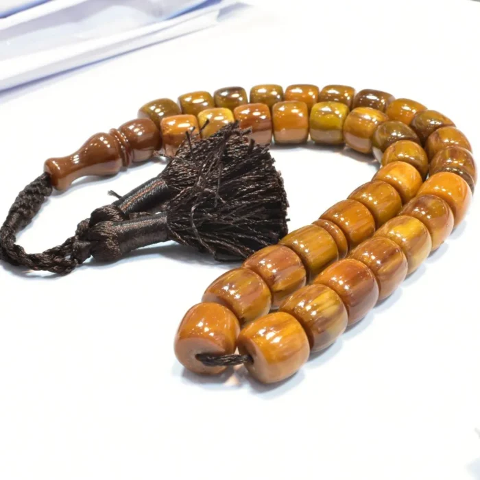 تسبیح سندلوس 33 دانه کد 1063 بسیار خوشرنگ بودار تراش قیچی آقابزرگ - Image 5