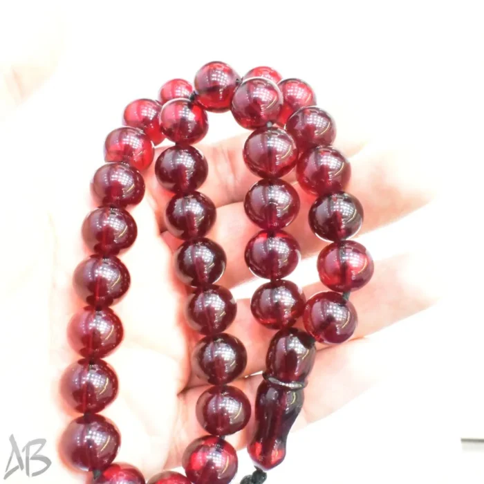 تسبیح سندلوس 33 دانه آلمانی اصل کد 1066 گرد بسیار خوشرنگ آقابزرگ - Image 4