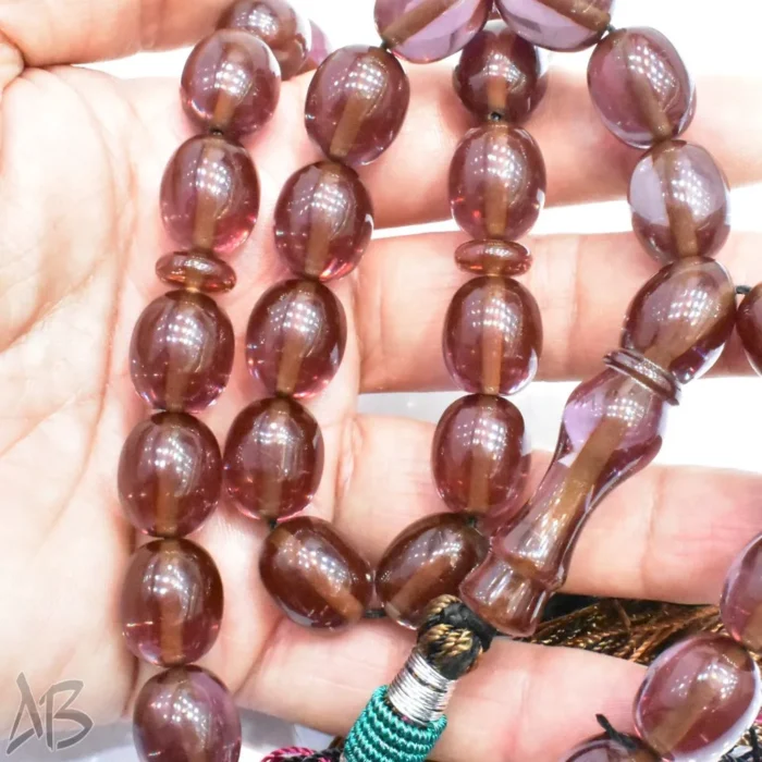 تسبیح سندلوس 35 دانه اصل کد 1069 بودار تخم مرغی خوشدست آقابزرگ - Image 4