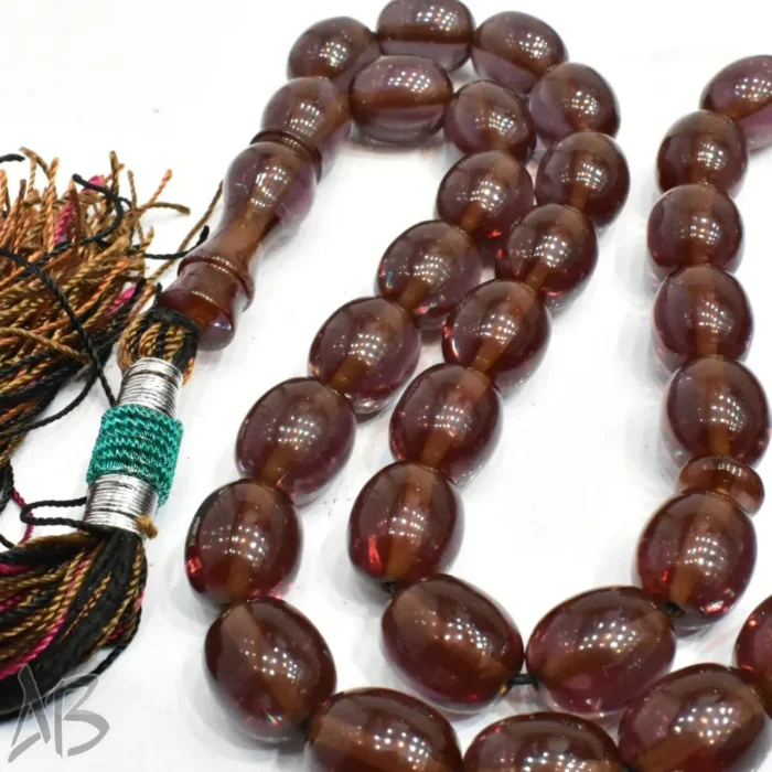 تسبیح سندلوس 35 دانه اصل کد 1069 بودار تخم مرغی خوشدست آقابزرگ - Image 5