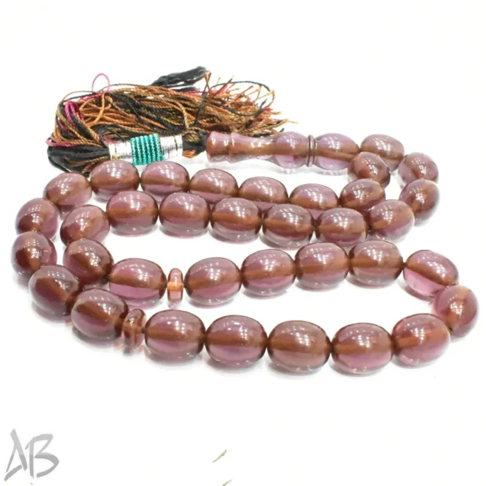 تسبیح سندلوس 35 دانه اصل کد 1069 بودار تخم مرغی خوشدست آقابزرگ - Image 7