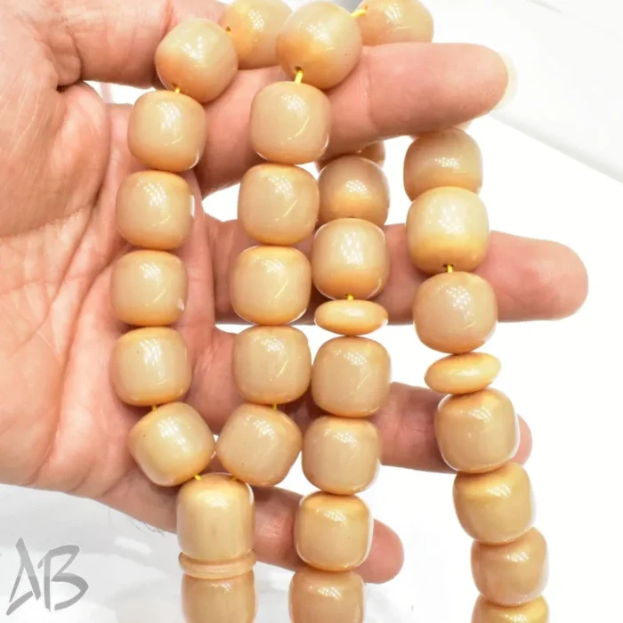تسبیح سندلوس بودار 33 دانه اصل کد 1070 بودار استوانه ای درشت آقابزرگ - Image 5